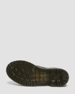 1460 Serena fuskpälsfodrade snörkängor i Nubuck-läder in Nickel Grey