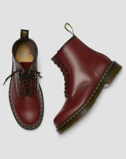 1460 Smooth läderkängor in Cherry Red