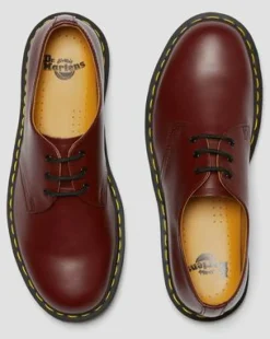 1461 Smooth-läder oxfordskor in Cherry Red