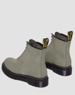 1460 snörkängor i Milled Nubuck-läder in Nickel Grey