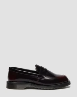 Temara-loafers i Arcadia-läder in Cherry Red