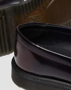 Temara-loafers i Arcadia-läder in Cherry Red