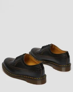 Vintage 3989 Quilon brogue-skor i läder in Svart