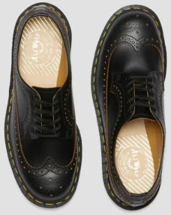 Vintage 3989 Quilon brogue-skor i läder in Svart