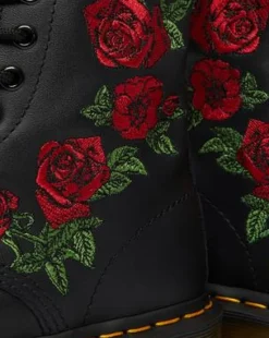 1460 Vonda Floral Rose snörkängor i läder in Svart