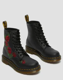 1460 Vonda Floral Rose snörkängor i läder in Svart