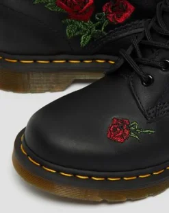 1460 Vonda Floral Rose snörkängor i läder in Svart