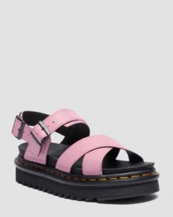 Voss II Athena sandaler med läderrem in Puderrosa