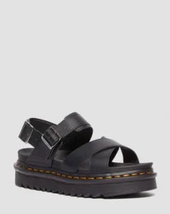 Voss II Athena sandaler med läderrem in Svart