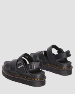 Voss II Athena sandaler med läderrem in Svart