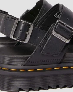 Voss II Athena sandaler med läderrem in Svart
