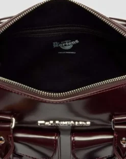 Väska med handtag i Rub Off-Vegansk läder in Cherry Red