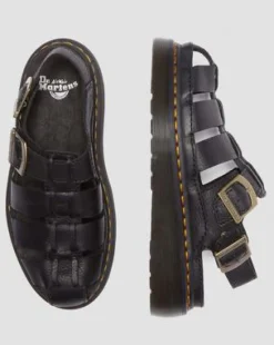 Wrenlie Fisherman sandaler i läder in Svart