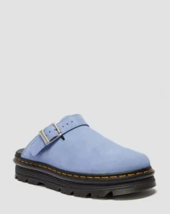 Zebzag Casual Slingback plattformsmules i mocka&nbsp; in Kornblå
