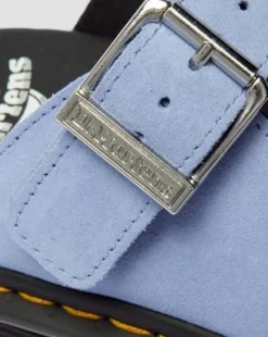 Zebzag Casual Slingback plattformsmules i mocka&nbsp; in Kornblå