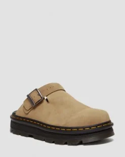 Zebzag Casual Slingback plattformsmules i mocka&nbsp; in Ruskea
