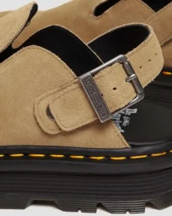 Zebzag Casual Slingback plattformsmules i mocka&nbsp; in Ruskea
