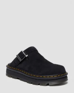 Zebzag Casual Slingback plattformsmules i mocka&nbsp; in Svart