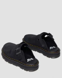 Zebzag Casual Slingback plattformsmules i mocka&nbsp; in Svart