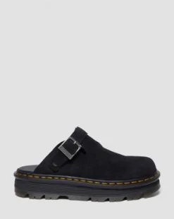 Zebzag Casual Slingback plattformsmules i mocka&nbsp; in Svart