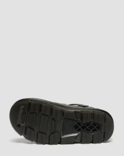 Zebzag quiltade canvas-mules med plattform in Dm’s Olivgrön